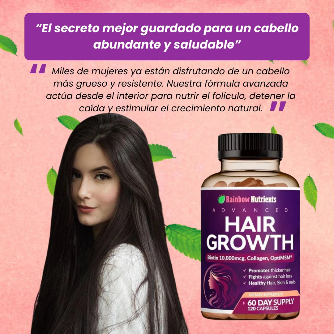 Hair Growth® – Cabello Más Largo, Fuerte y Hermoso Desde la Raíz